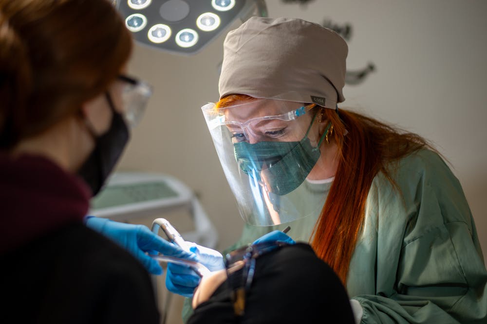 Dentist Wearing a Mask