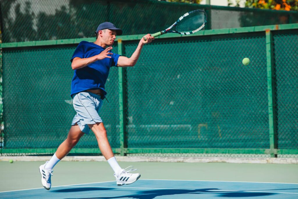 Playing sport