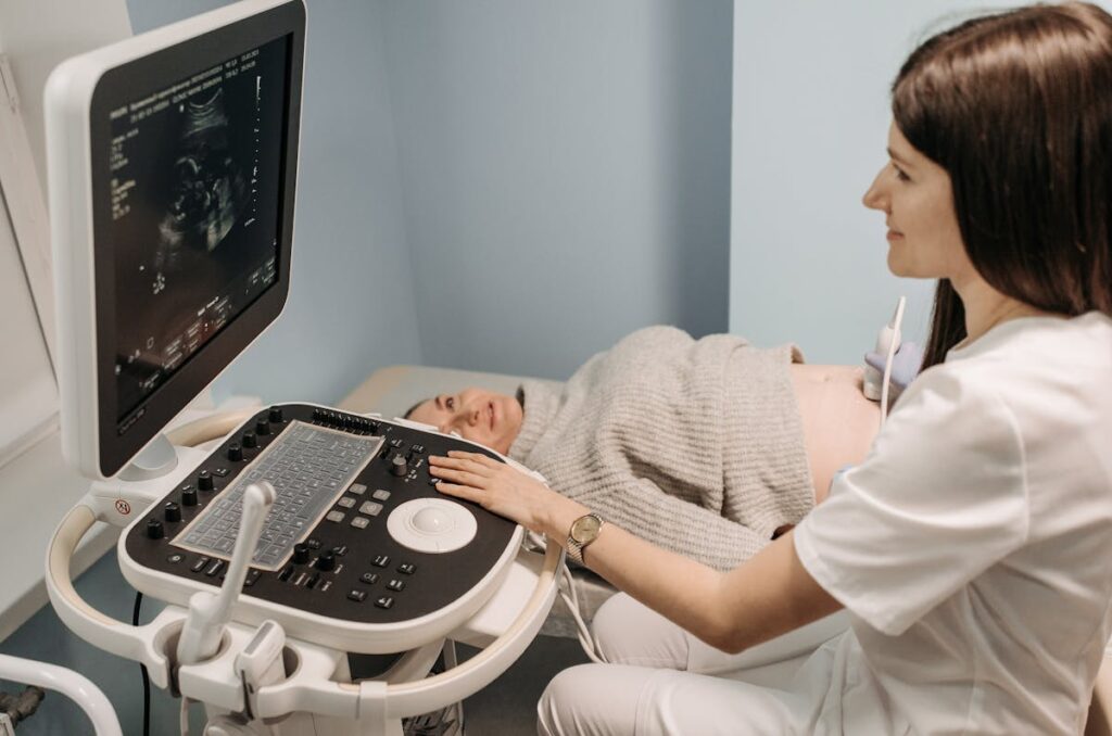 Doctor Doing an Ultrasound